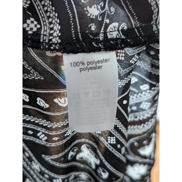 NWT Maurices Sheer Chiffon Halter Top Paisley and Floral Handkerchief He… - Picture 6 of 6